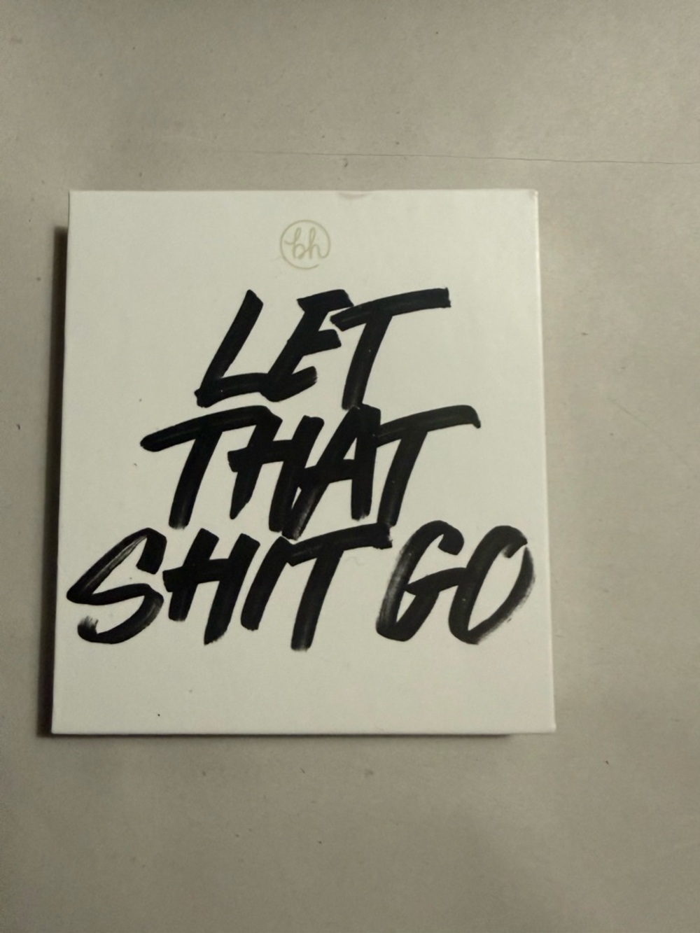 BH Cosmetics Let That Shit Go Eyeshadow Palette - White and Black